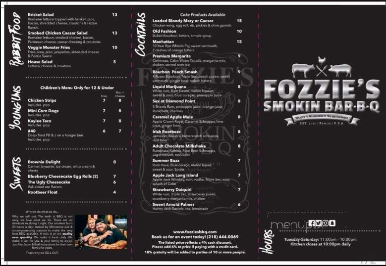 Menu page 1