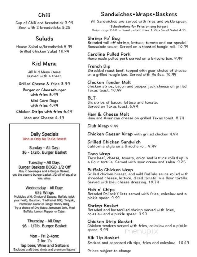 Menu page 2
