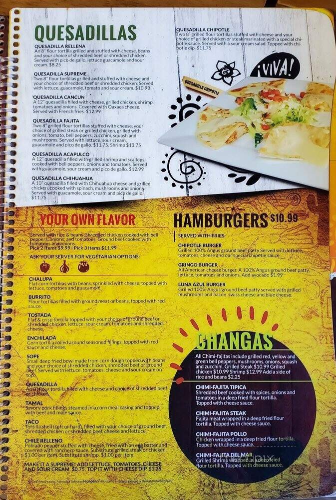 Menu page 2