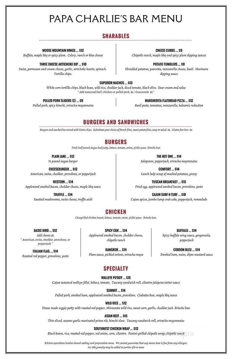 Menu page 2