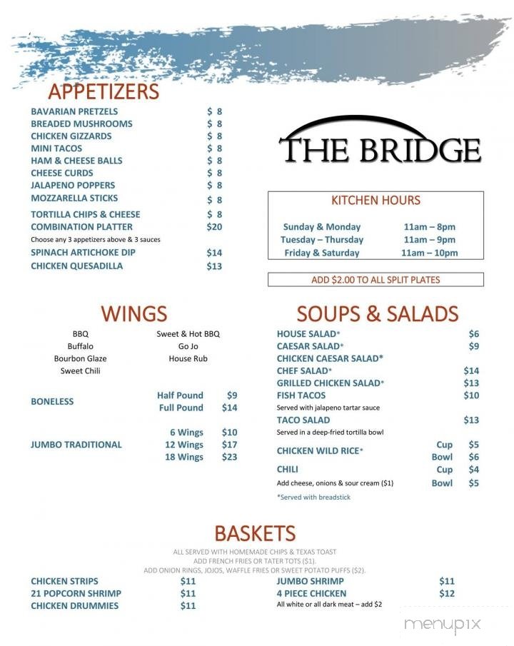 Menu page 1