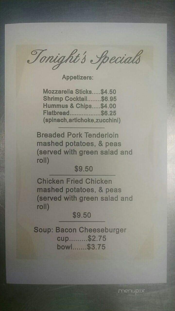 Menu page 1