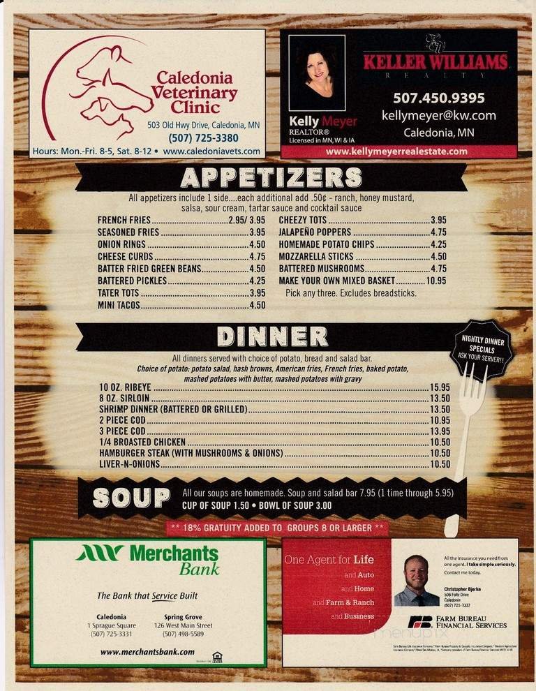Menu page 2