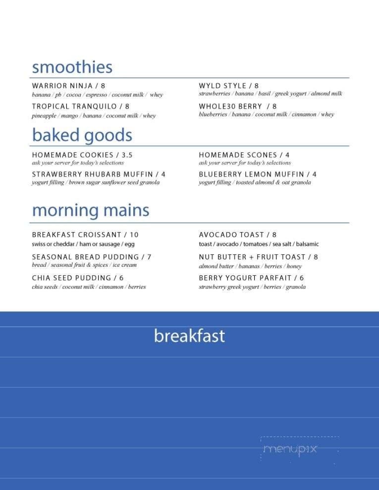 Menu page 1