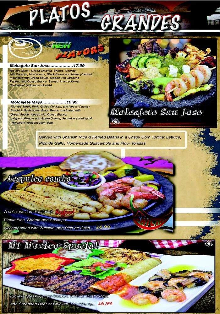Menu page 1