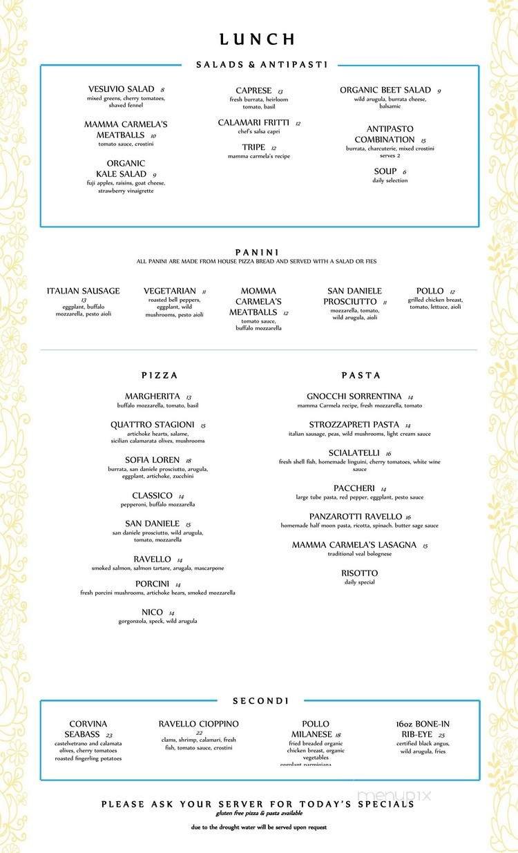 Menu page 1