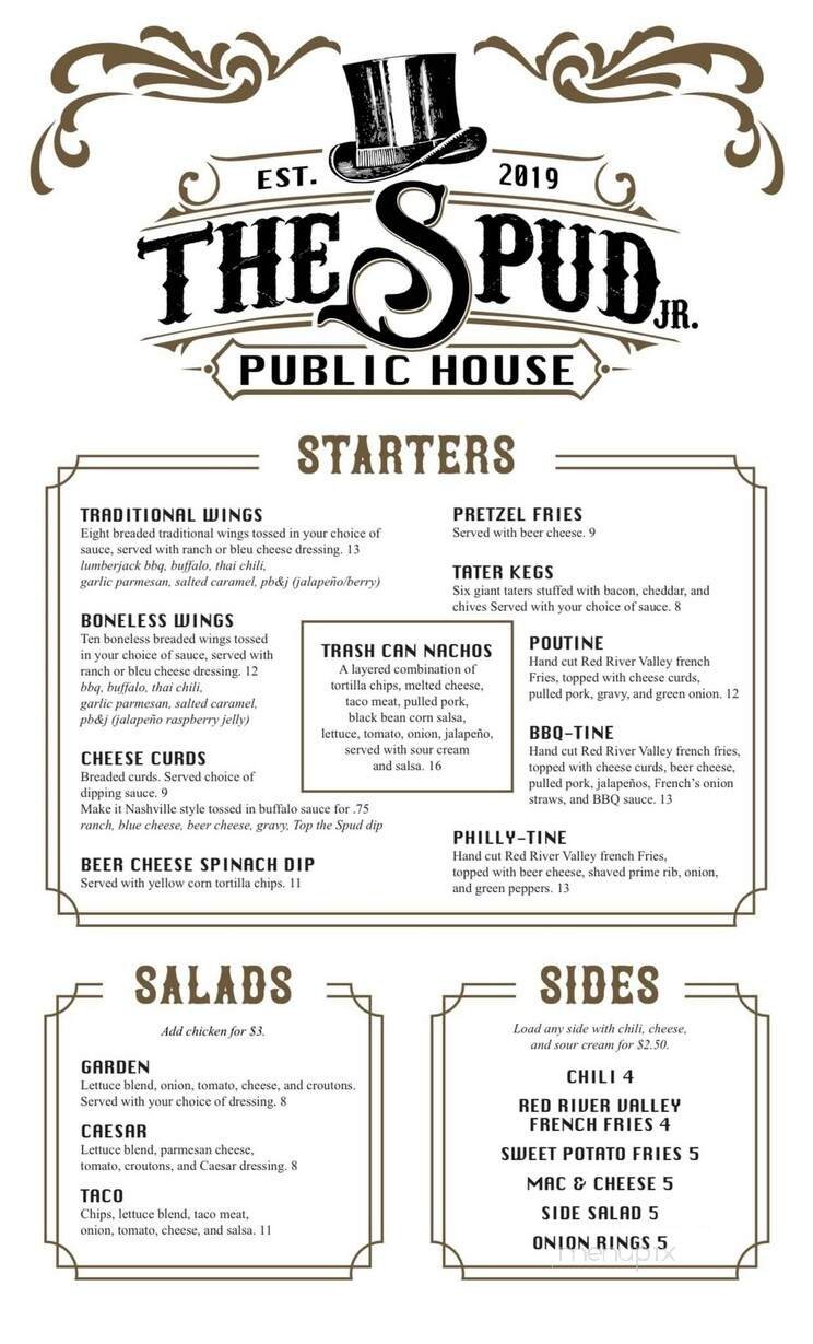 Menu page 1