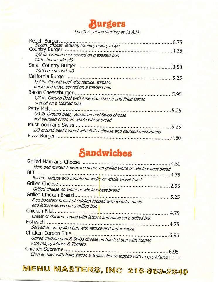 Menu page 2
