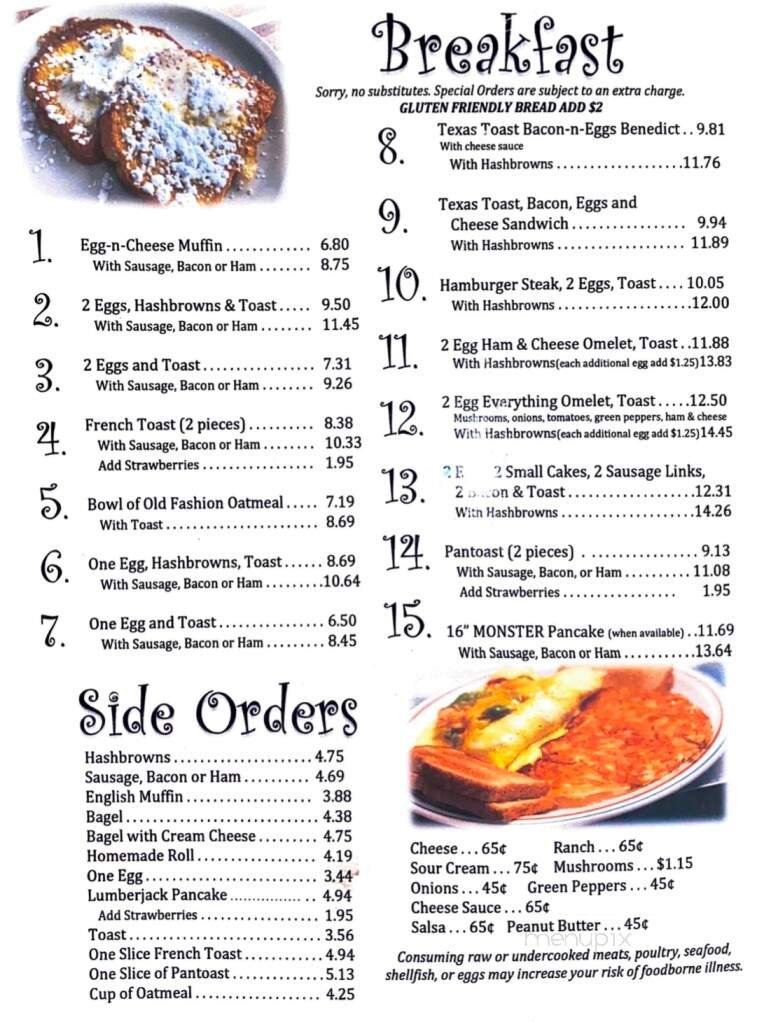 Menu page 1