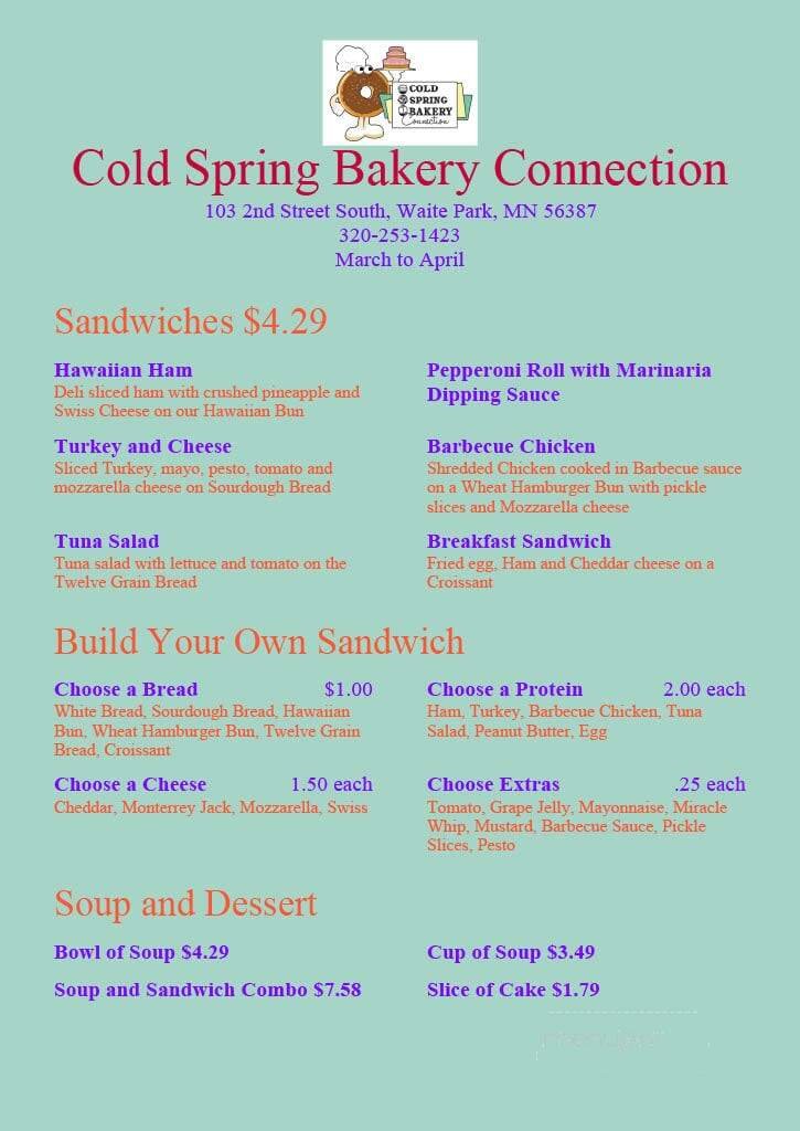 Menu page 2