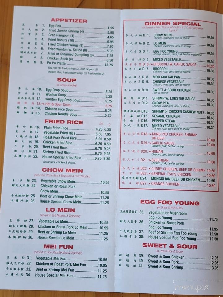 Menu page 2