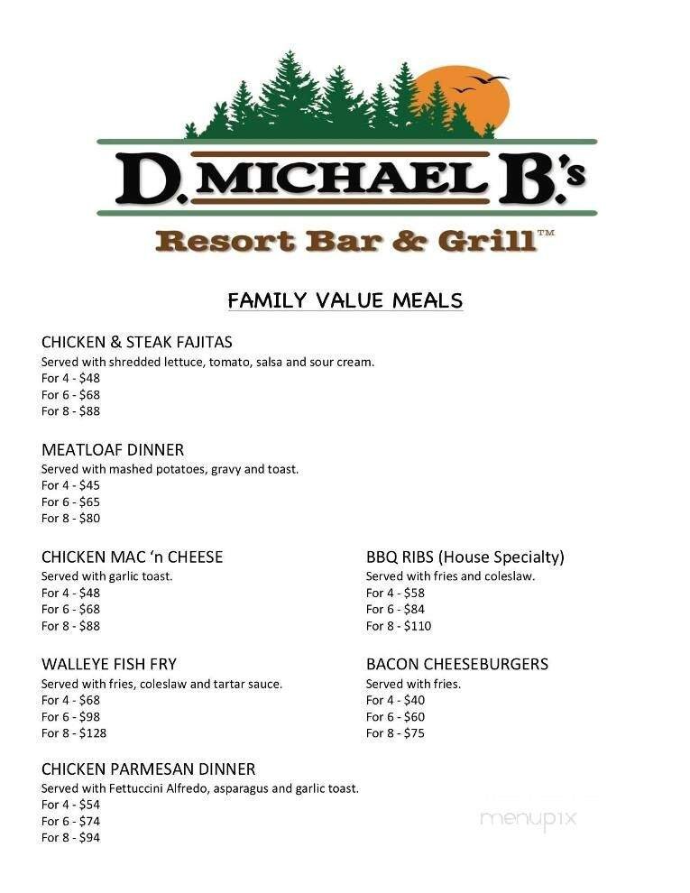 Menu page 1