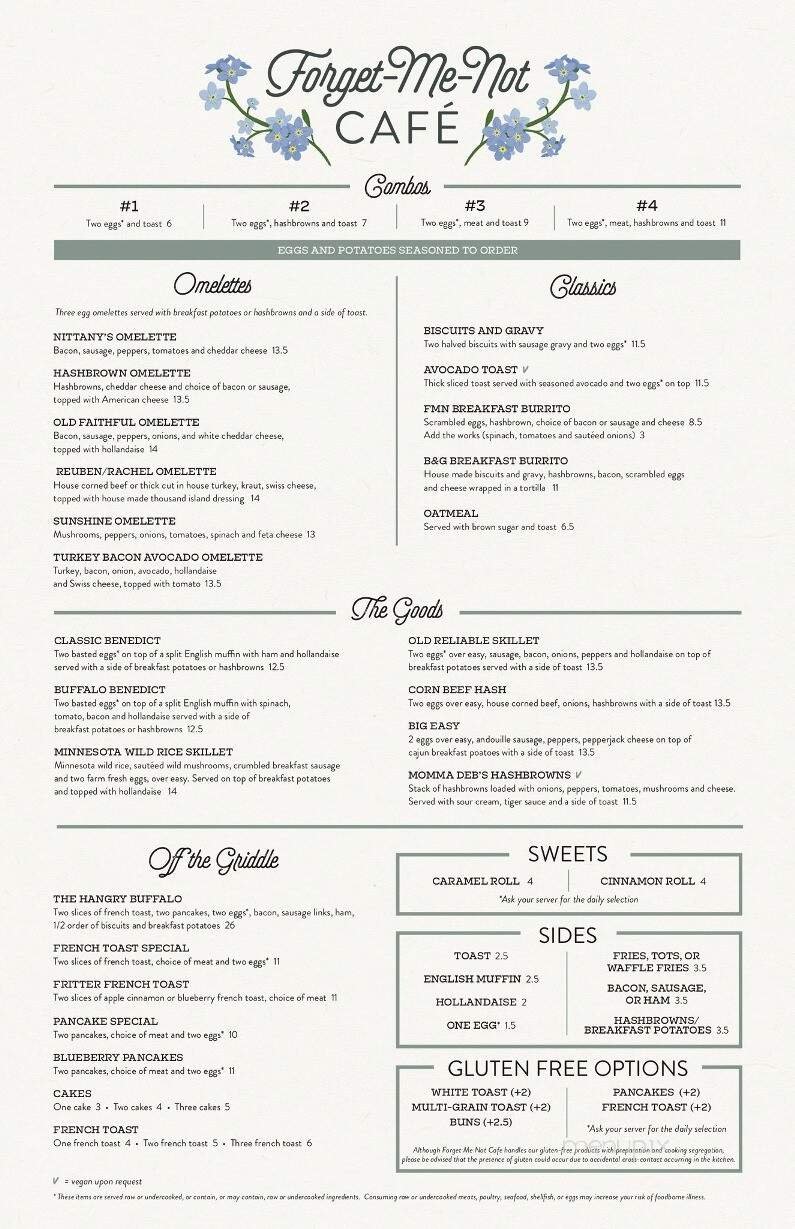 Menu page 1