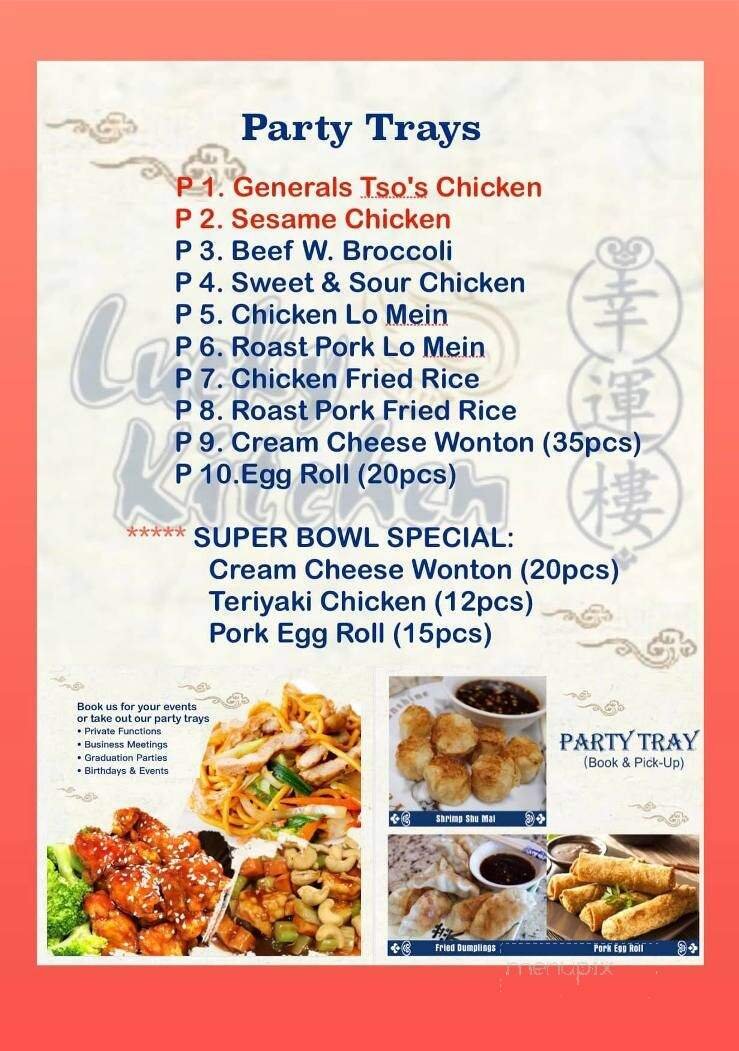 Menu page 1