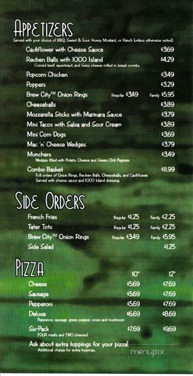 Menu page 1
