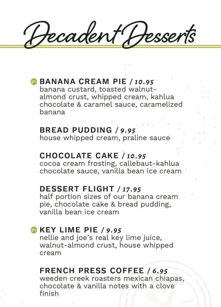Menu page 1