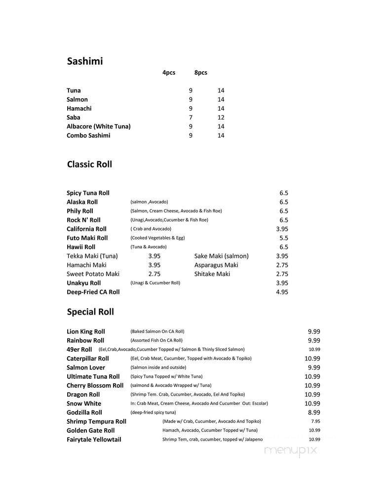 Menu page 2
