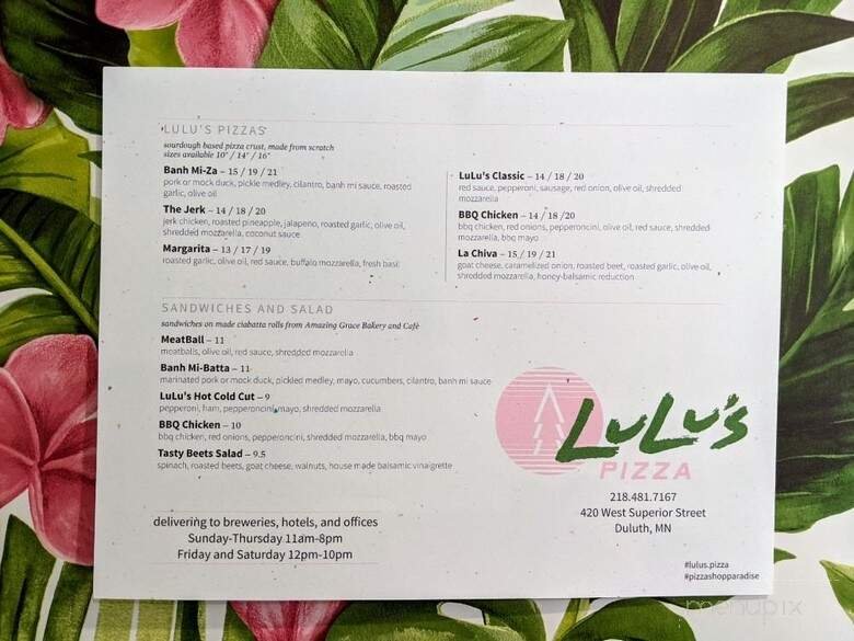 Menu page 2