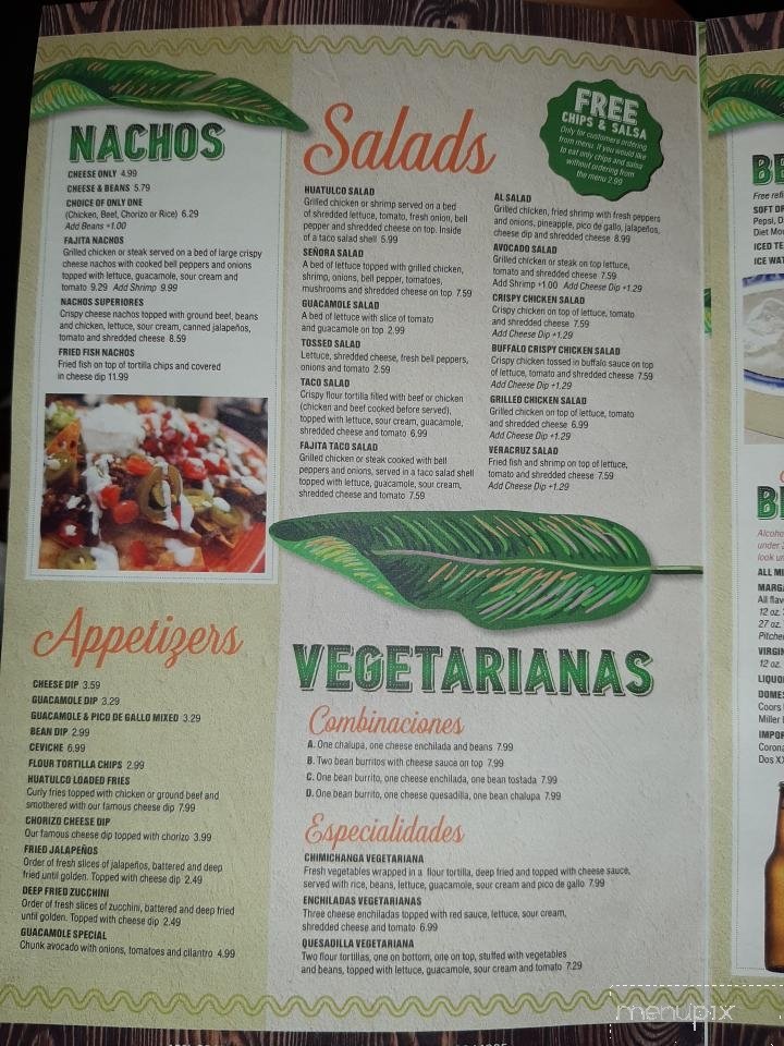 Menu page 1