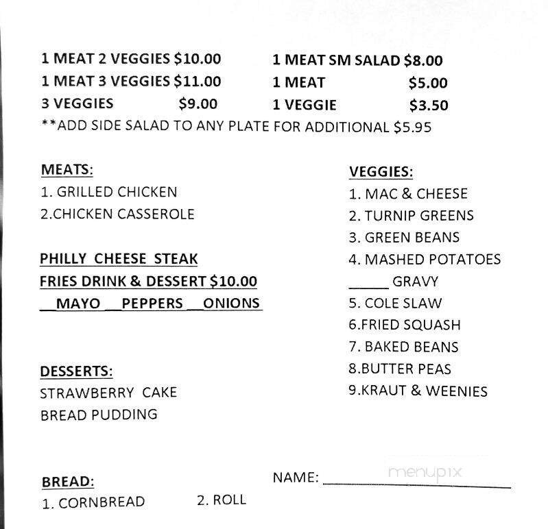 Menu page 1