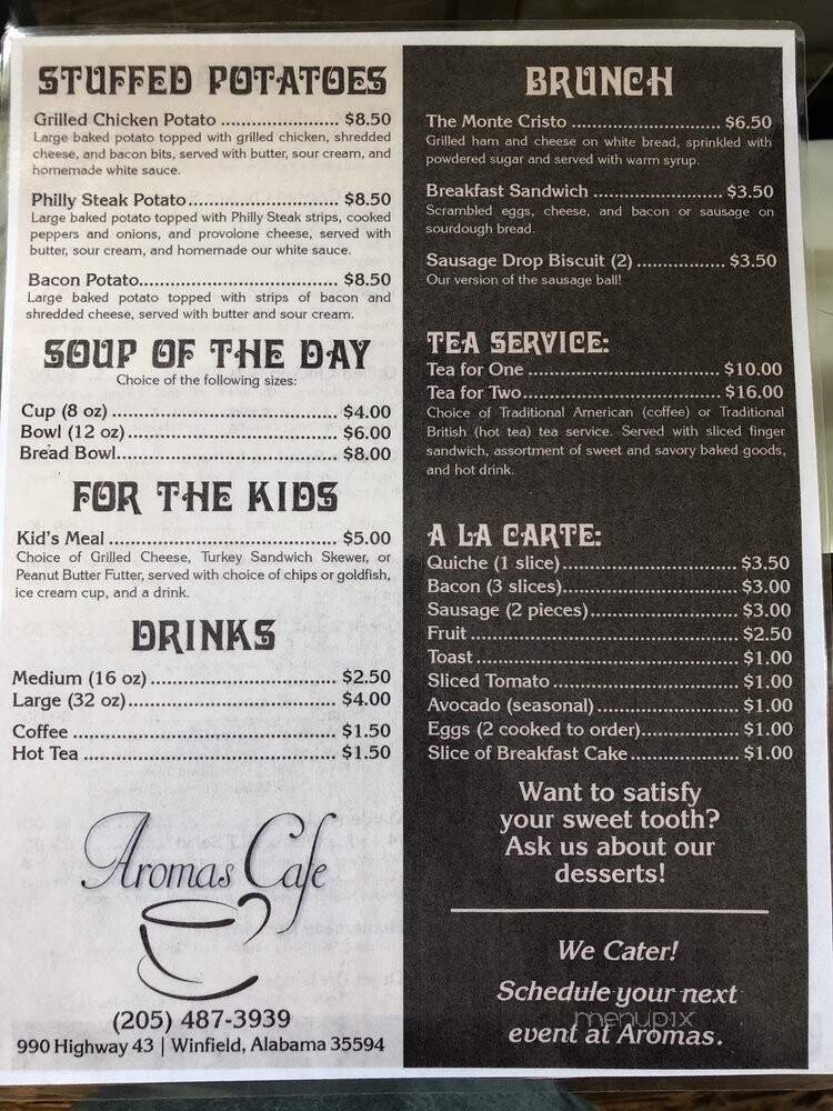 Menu page 1