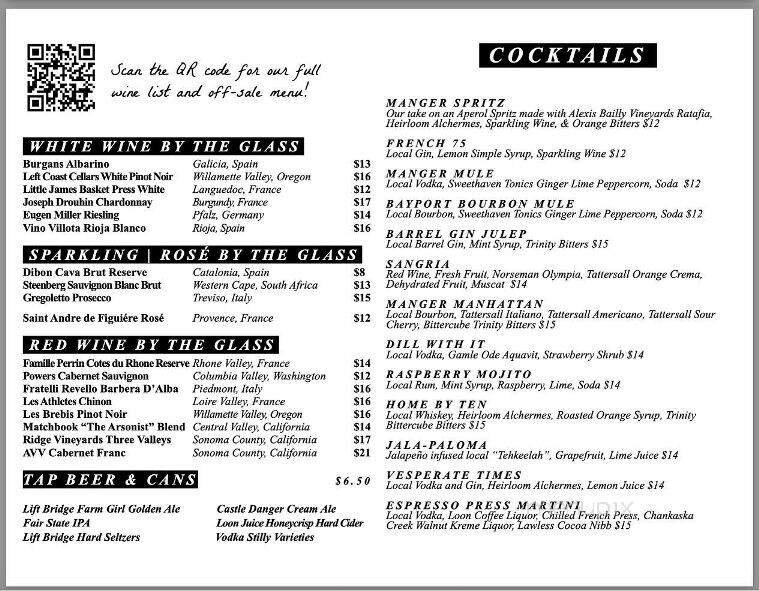 Menu page 1