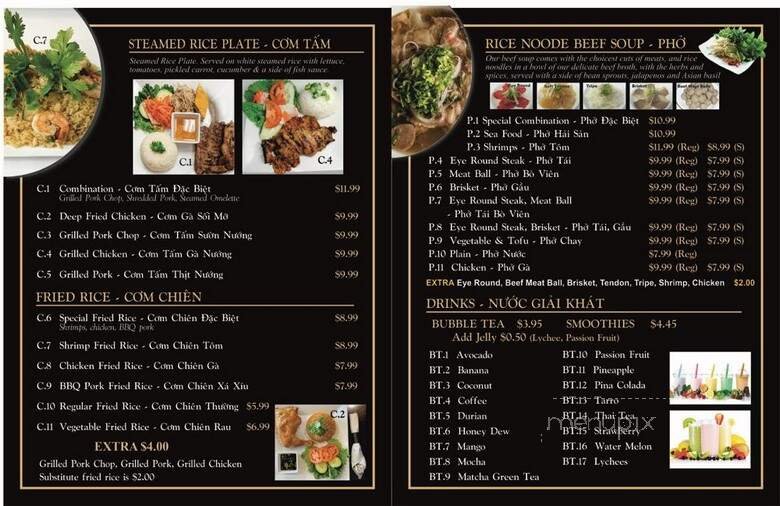 Menu page 1