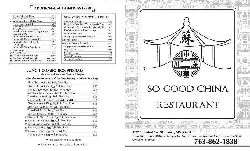 Menu page 2