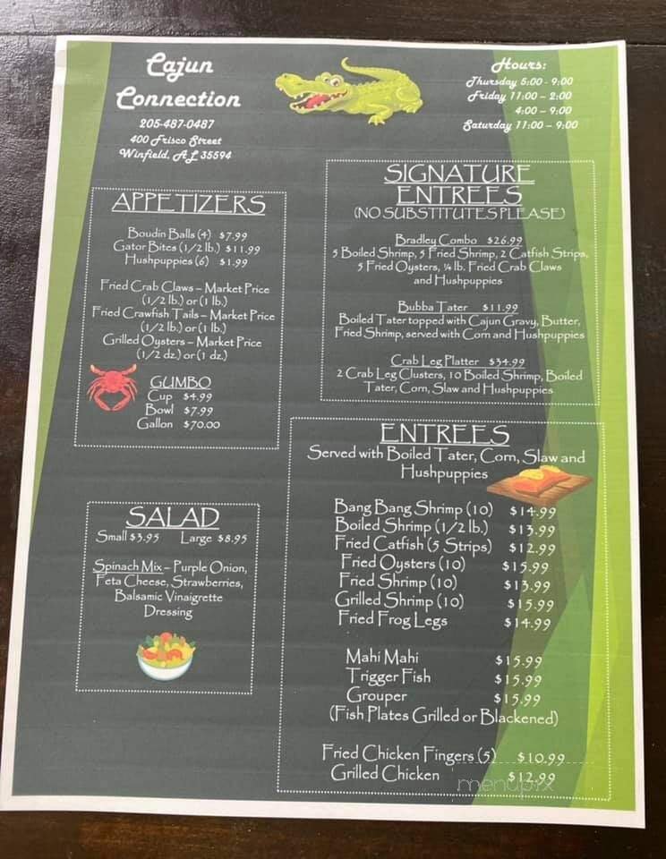 Menu page 1