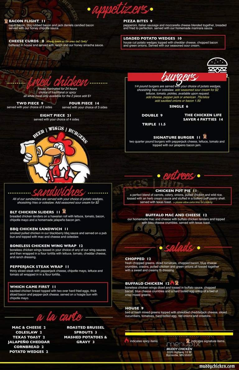 Menu page 1
