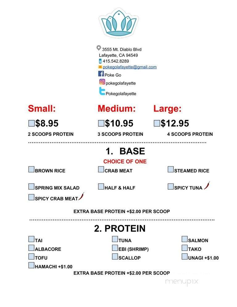 Menu page 1