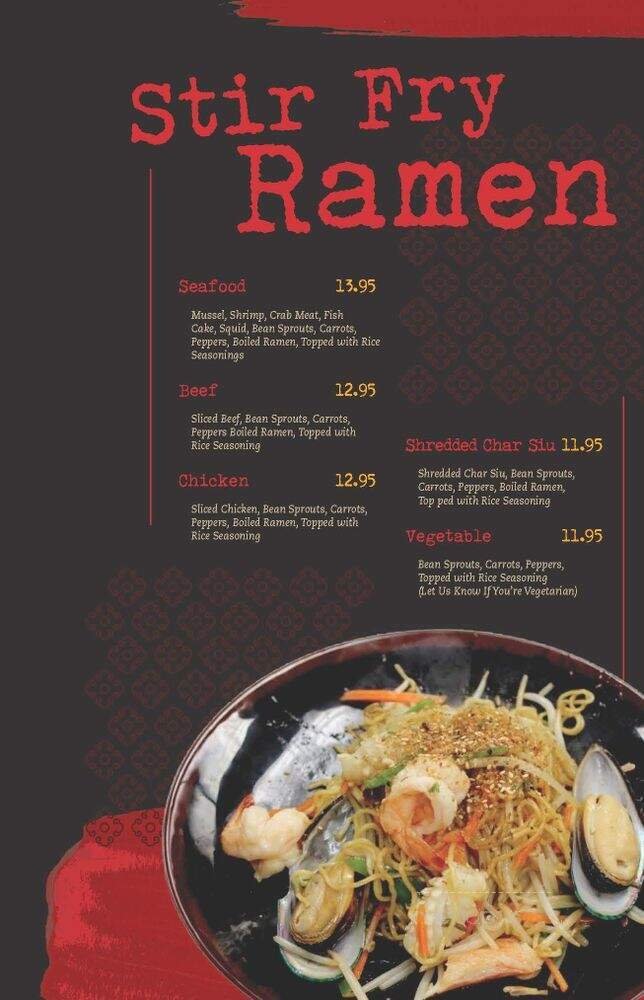 Menu page 1