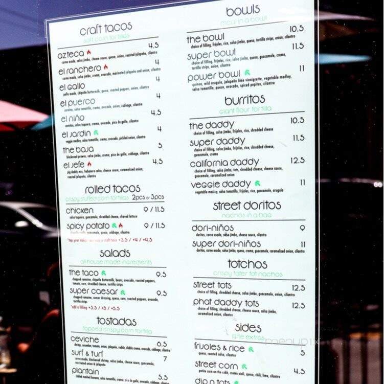 Menu page 2