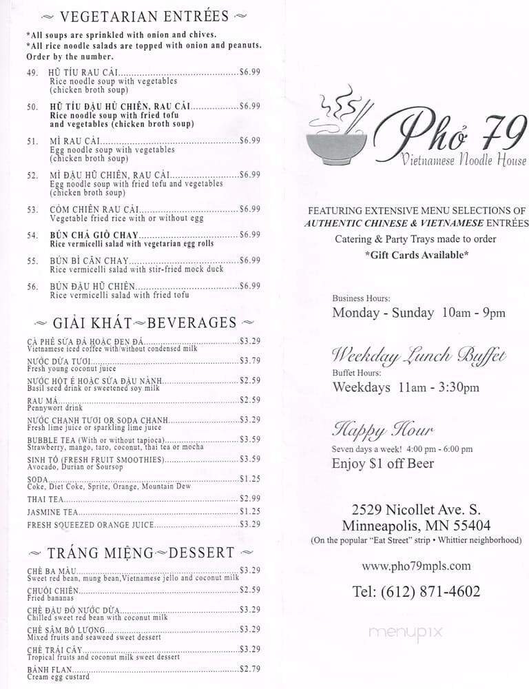 Menu page 1