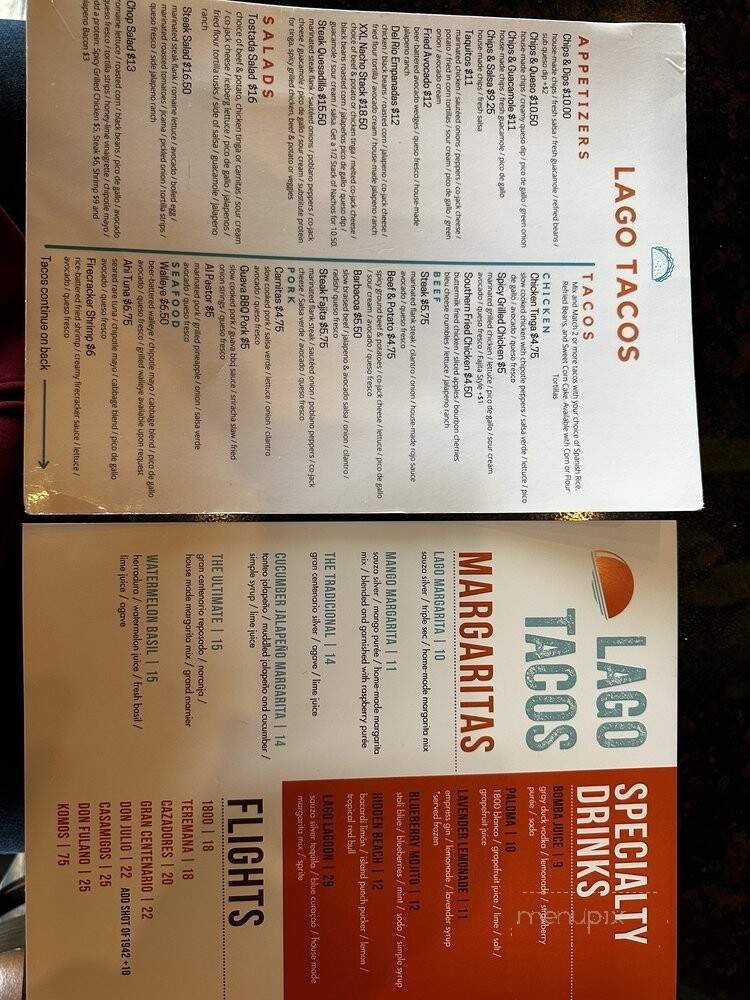 Menu page 1