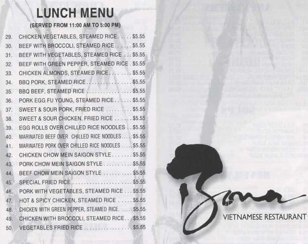 Menu page 2