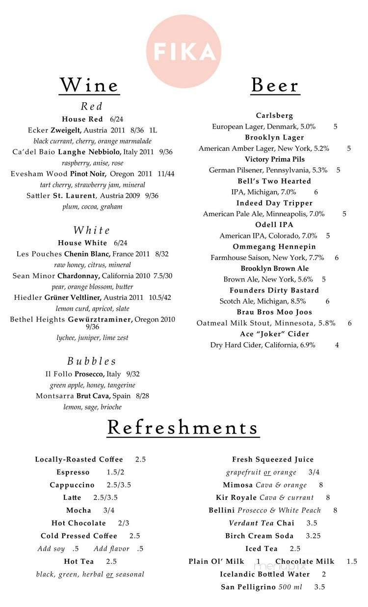 Menu page 2