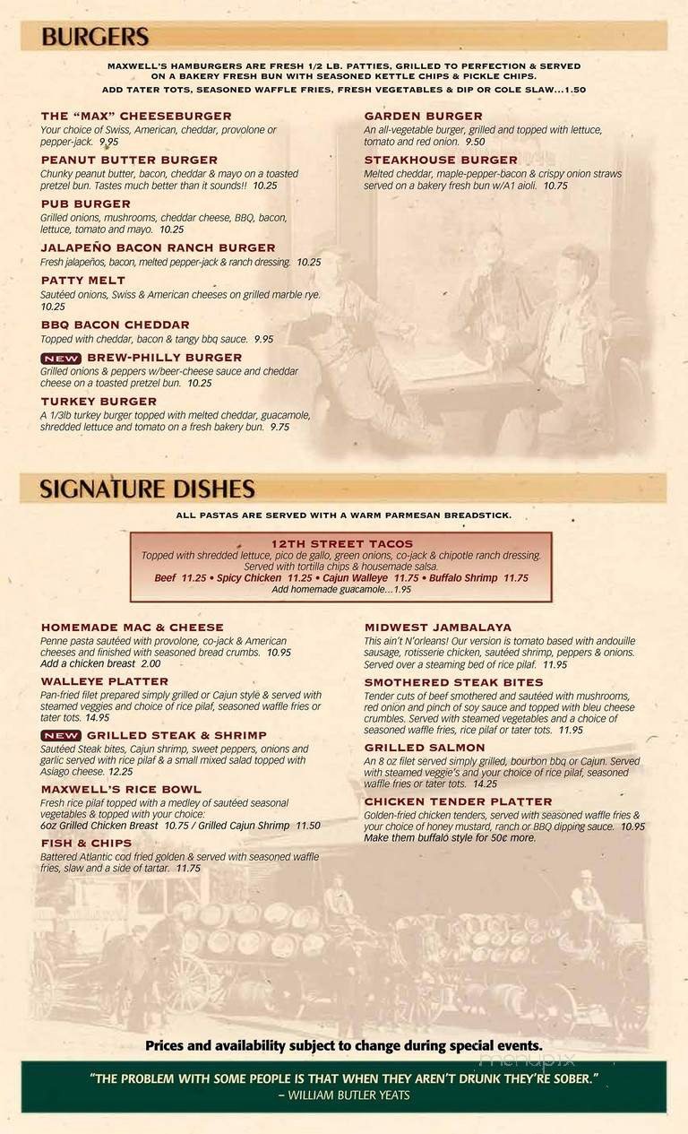 Menu page 2