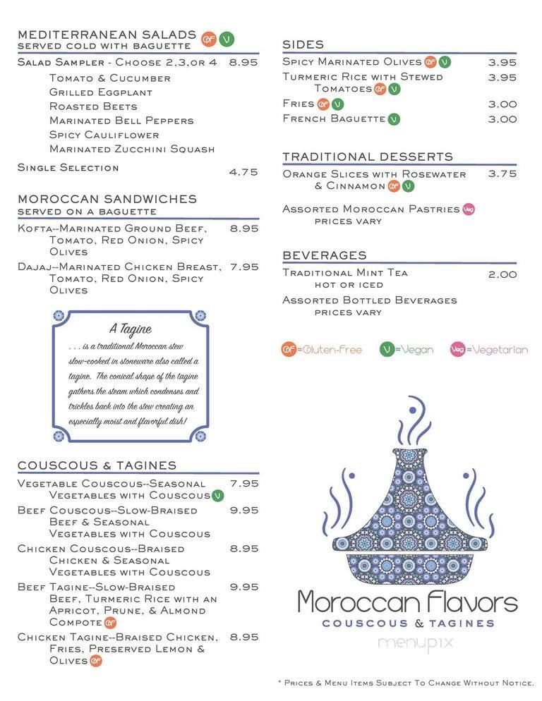 Menu page 1