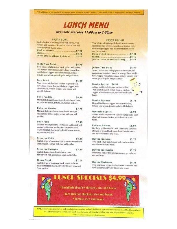 Menu page 3
