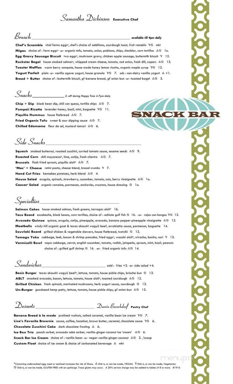 Menu page 1