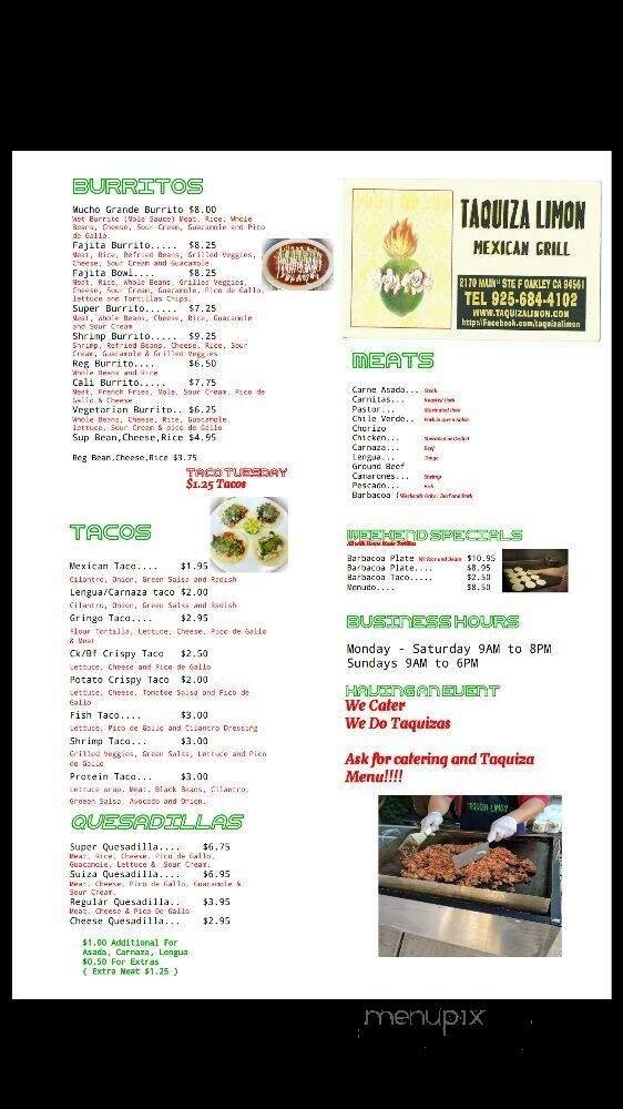 Menu page 2