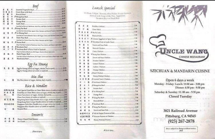 Menu page 2