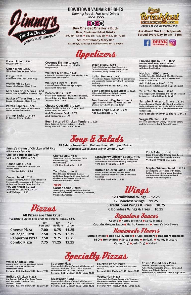 Menu page 1