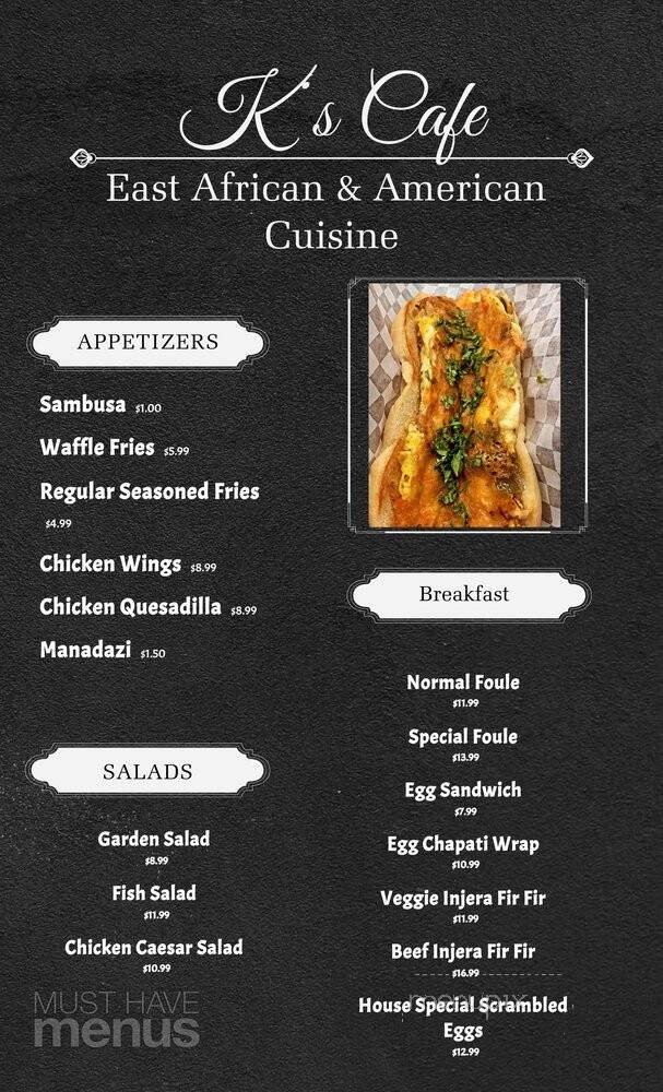 Menu page 1