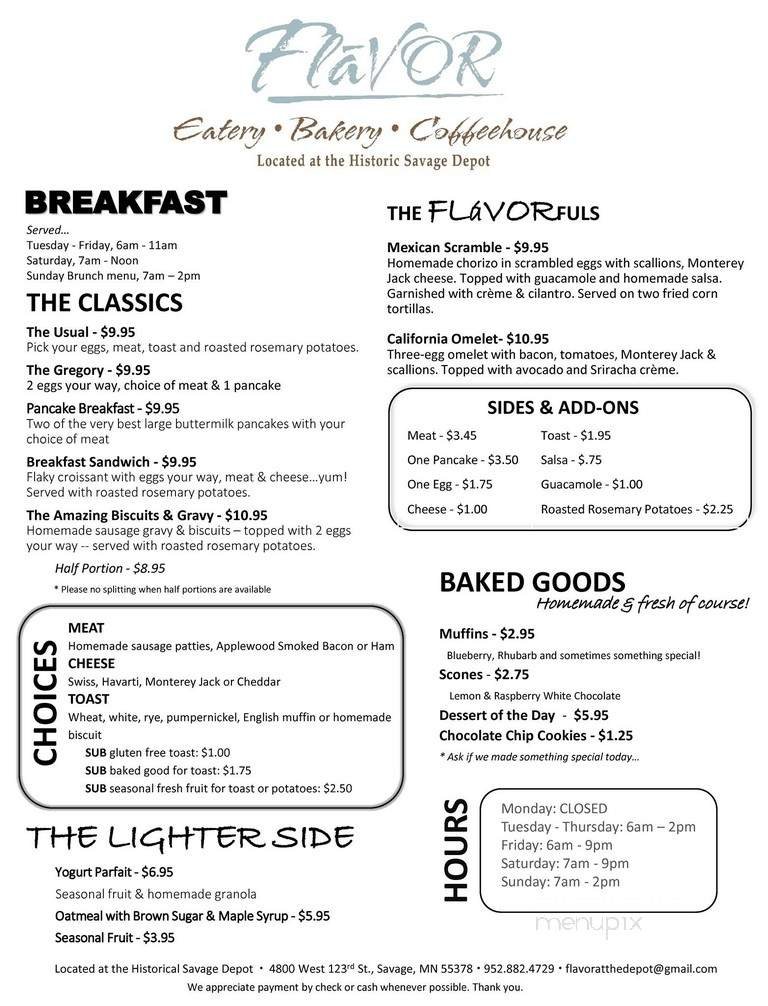 Menu page 1