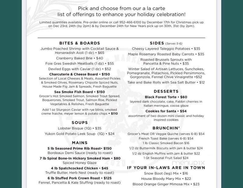 Menu page 2