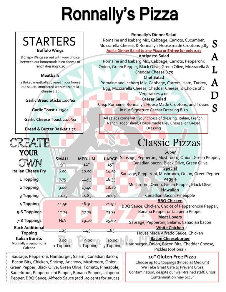 Menu page 1