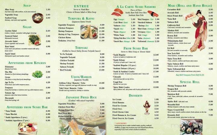 Menu page 2