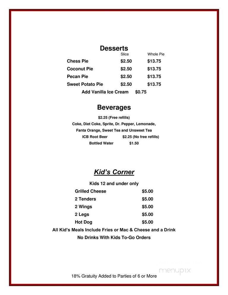 Menu page 2